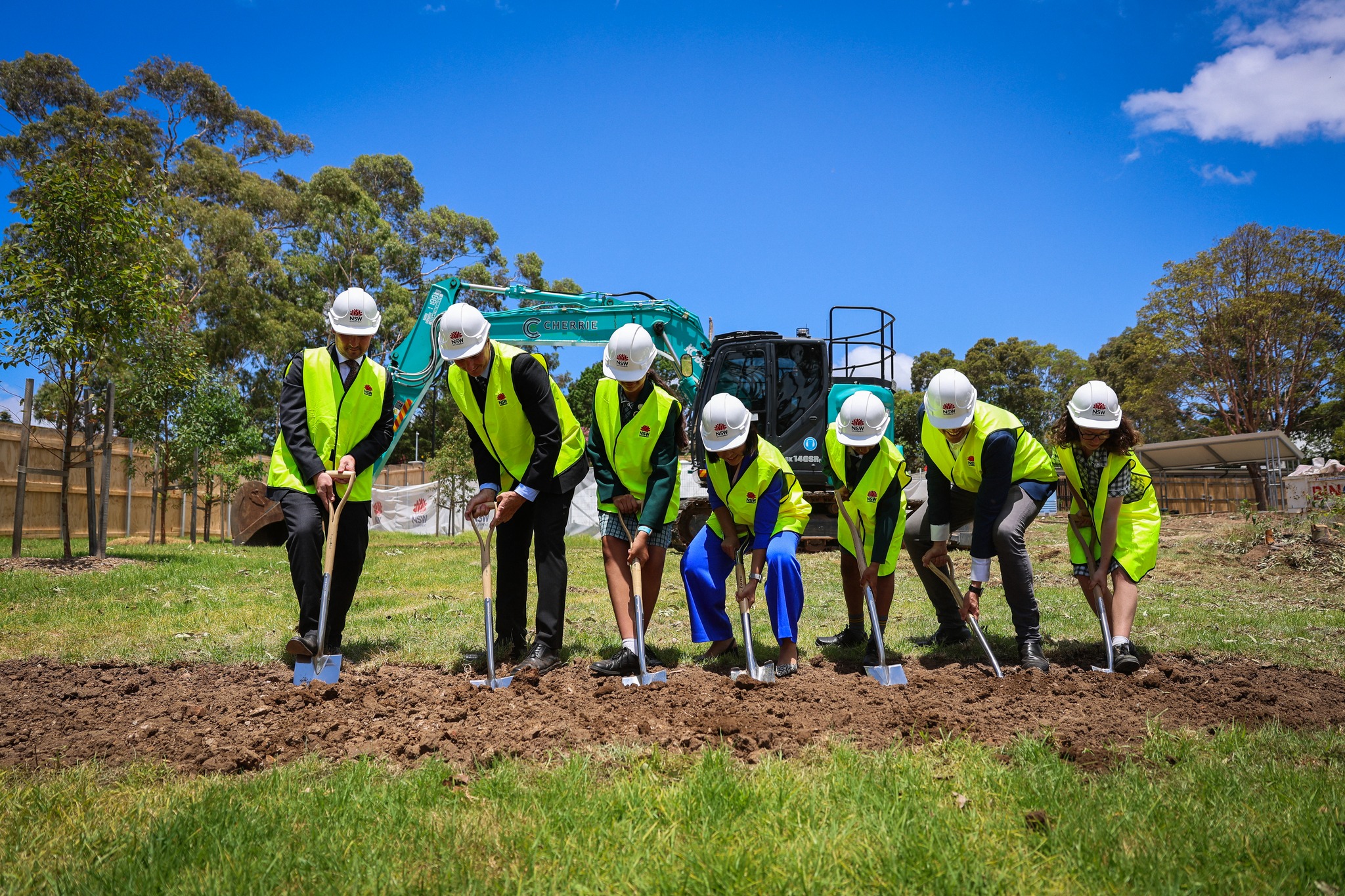 Sod Turning Event at Carlingford West Public School and Cumberland High School